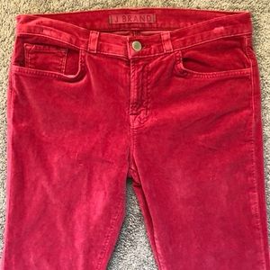 J BRAND Alana High Rise Velvet Skinny Jeans
